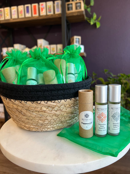 Holiday Travel Facial Oil and Lip Balm Gift Package